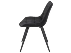 Chaise De Salle à Manger MCW-E57 (lot De 6),tissu / Textile Noir -Meilleur Meubles Magasin chaise 24552049