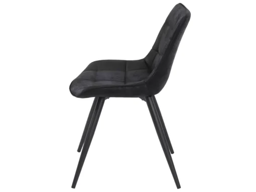 Chaise De Salle à Manger MCW-E57 (lot De 6),tissu / Textile Noir -Meilleur Meubles Magasin chaise 24552049