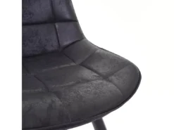 Chaise De Salle à Manger MCW-E57 (lot De 6),tissu / Textile Noir -Meilleur Meubles Magasin chaise 24552051