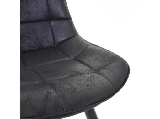 Chaise De Salle à Manger MCW-E57 (lot De 6),tissu / Textile Noir -Meilleur Meubles Magasin chaise 24552051