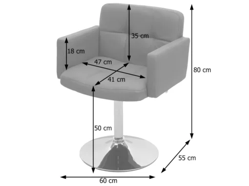 Chaise De Salle à Manger Houston,gris -Meilleur Meubles Magasin chaise 24552167