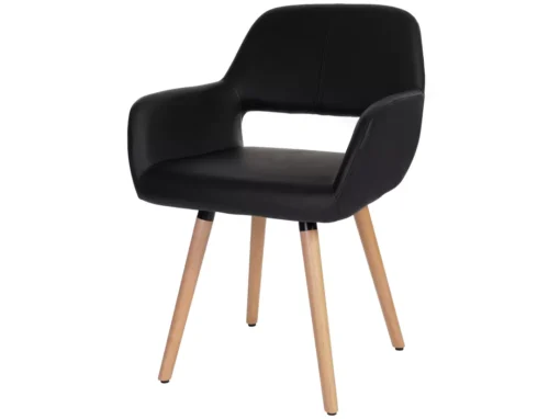 Chaise De Salle à Manger MCW-A50 II,similicuir, Noir -Meilleur Meubles Magasin chaise 24552259