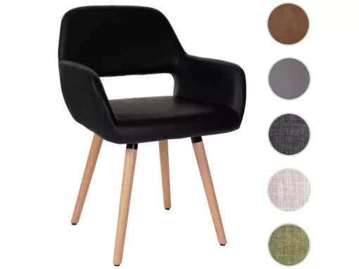 Chaise De Salle à Manger MCW-A50 II,similicuir, Noir -Meilleur Meubles Magasin chaise 24552271