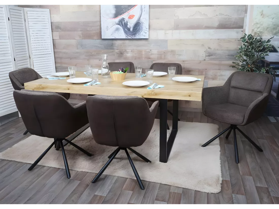 Chaise De Salle à Manger MCW-K33 (lot De 6),similicuir, Marron-marron Foncé 12 Chaise De Salle à Manger MCW-K33 (lot De 6),similicuir, Marron-marron Foncé – Image 10