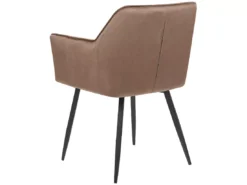 Lot De 2 Chaises En Velours Marron JASMIN -Meilleur Meubles Magasin chaise 24685167