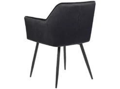 Lot De 2 Chaises En Velours Noir JASMIN -Meilleur Meubles Magasin chaise 24685249