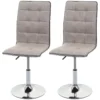Chaise De Salle à Manger MCW-C41 (lot De 2),gris Crème -Meilleur Meubles Magasin chaise 24773709