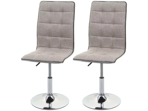 Chaise De Salle à Manger MCW-C41 (lot De 2),gris Crème -Meilleur Meubles Magasin chaise 24773709