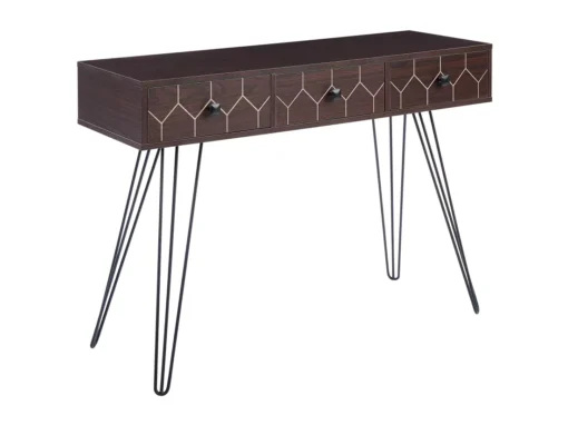 Console Bois Sombre Et Noir MALSALA -Meilleur Meubles Magasin console 12595419