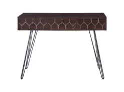 Console Bois Sombre Et Noir MALSALA -Meilleur Meubles Magasin console 12595421