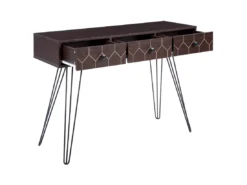 Console Bois Sombre Et Noir MALSALA -Meilleur Meubles Magasin console 12595423