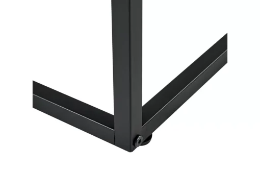 Console Avec Plateau Verre Et 2 Tiroirs En MDF Bois Foncé Et Noir MAUK -Meilleur Meubles Magasin console 16285549