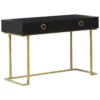 Console Noire Et Dorée 2 Tiroirs WESTPORT -Meilleur Meubles Magasin console 16285671
