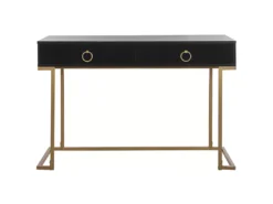 Console Noire Et Dorée 2 Tiroirs WESTPORT -Meilleur Meubles Magasin console 16285683