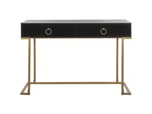 Console Noire Et Dorée 2 Tiroirs WESTPORT -Meilleur Meubles Magasin console 16285683