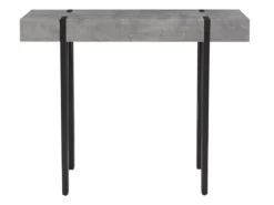 Console Effet Béton Gris Clair ADENA -Meilleur Meubles Magasin console 16285779