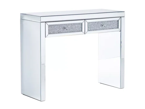 Console Effet Diamants Broyés / Miroir 2 Tiroirs TILLY -Meilleur Meubles Magasin console 16285847