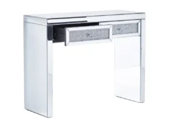 Console Effet Diamants Broyés / Miroir 2 Tiroirs TILLY -Meilleur Meubles Magasin console 16285855