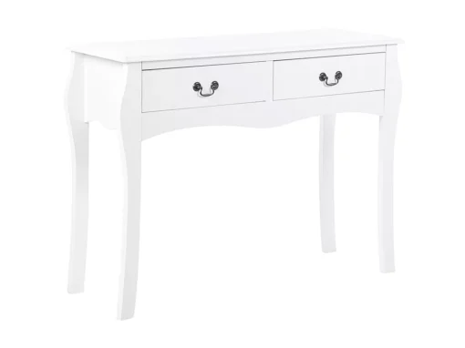 Console Blanche à 2 Tiroirs KLAWOCK -Meilleur Meubles Magasin console 16436331