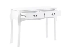 Console Blanche à 2 Tiroirs KLAWOCK -Meilleur Meubles Magasin console 16436341