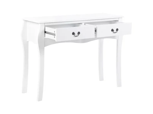 Console Blanche à 2 Tiroirs KLAWOCK -Meilleur Meubles Magasin console 16436341