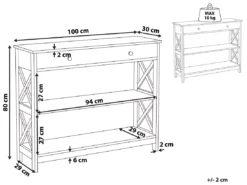 Console Noire MONTGOMERY -Meilleur Meubles Magasin console 16436889
