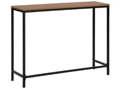 Table Console Imitation Bois Foncé TULIA -Meilleur Meubles Magasin console 16710821