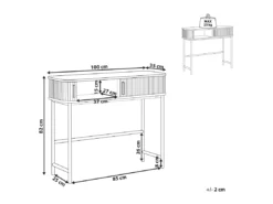 Console Bois Sombre Et Noir JOSE -Meilleur Meubles Magasin console 16710967