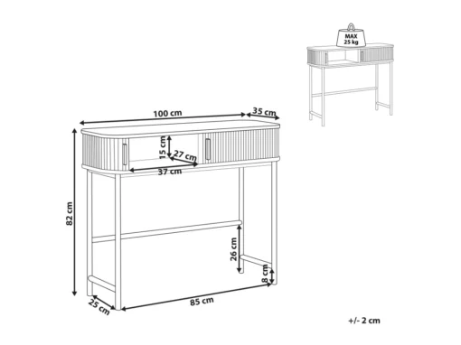 Console Bois Sombre Et Noir JOSE -Meilleur Meubles Magasin console 16710967