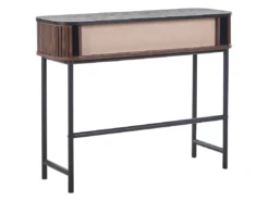 Console Bois Sombre Et Noir JOSE -Meilleur Meubles Magasin console 16710975