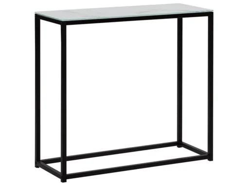 Table Console Imitation Marbre Blanc DELANO -Meilleur Meubles Magasin console 16710979