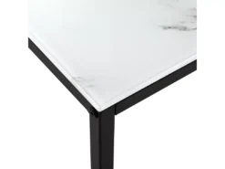 Table Console Imitation Marbre Blanc DELANO -Meilleur Meubles Magasin console 16710987