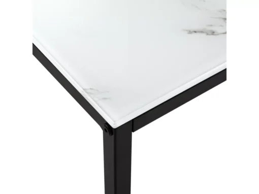 Table Console Imitation Marbre Blanc DELANO -Meilleur Meubles Magasin console 16710987