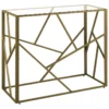 Table Console Dorée En Verre ORLAND -Meilleur Meubles Magasin console 16711149