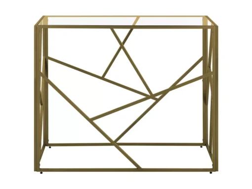 Table Console Dorée En Verre ORLAND -Meilleur Meubles Magasin console 16711155