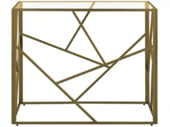 Table Console Dorée En Verre ORLAND -Meilleur Meubles Magasin console 16711157