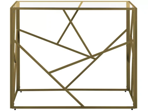 Table Console Dorée En Verre ORLAND -Meilleur Meubles Magasin console 16711157