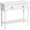 Console Blanche Avec 2 Tiroirs LOWELL -Meilleur Meubles Magasin console 18030883