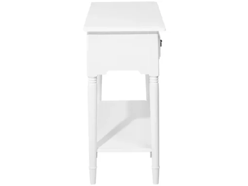 Console Blanche Avec 2 Tiroirs LOWELL -Meilleur Meubles Magasin console 18030893