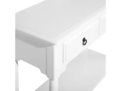 Console Blanche Avec 2 Tiroirs LOWELL -Meilleur Meubles Magasin console 18030899