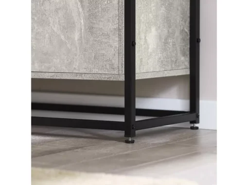Table Console, Table D’Entrée, Meuble D’Entrée, Bout De Canapé - 1 Étagère Et 2 Portes, FSB55-HG -Meilleur Meubles Magasin console 19183403