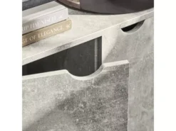 Table Console, Table D’Entrée, Meuble D’Entrée, Bout De Canapé - 1 Étagère Et 2 Portes, FSB55-HG -Meilleur Meubles Magasin console 19183411