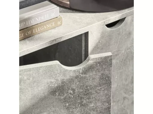 Table Console, Table D’Entrée, Meuble D’Entrée, Bout De Canapé - 1 Étagère Et 2 Portes, FSB55-HG -Meilleur Meubles Magasin console 19183411