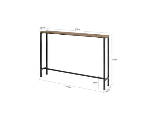 FSB19-XL-N Table Console Table D'appoint Bout De CanapéCadre Et 4 Pieds En Fer -Meilleur Meubles Magasin console 19183491