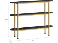 Table Console Table D'Appoint Table D’Entrée Bout De Canapé à 3 Niveaux, FSB66-SCH -Meilleur Meubles Magasin console 19184465