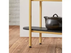 Table Console Table D'Appoint Table D’Entrée Bout De Canapé à 3 Niveaux, FSB66-SCH -Meilleur Meubles Magasin console 19184469