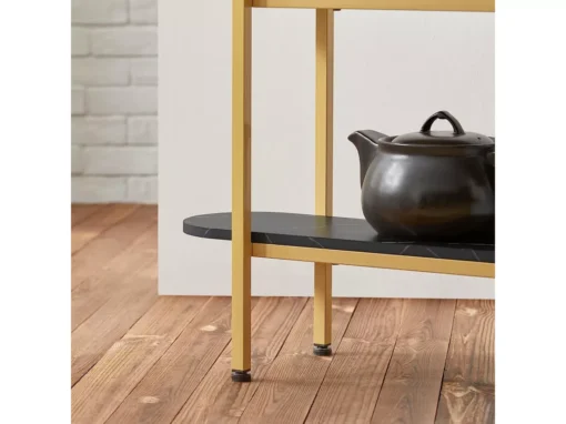 Table Console Table D'Appoint Table D’Entrée Bout De Canapé à 3 Niveaux, FSB66-SCH -Meilleur Meubles Magasin console 19184469