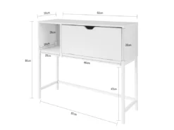 Table Console Table D'appoint Table D'Entrée Bureau Informatique Pour Ordinateur, FSB21-W -Meilleur Meubles Magasin console 19406663