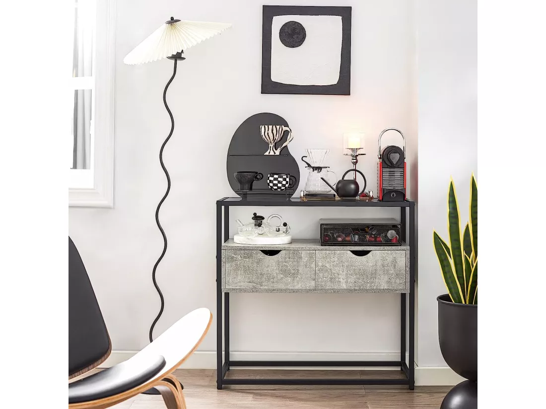 Table Console, Table D’Entrée, Meuble D’Entrée, Bout De Canapé, Table Décorative, FSB54-HG 4 Table Console, Table D’Entrée, Meuble D’Entrée, Bout De Canapé, Table Décorative, FSB54-HG – Image 2