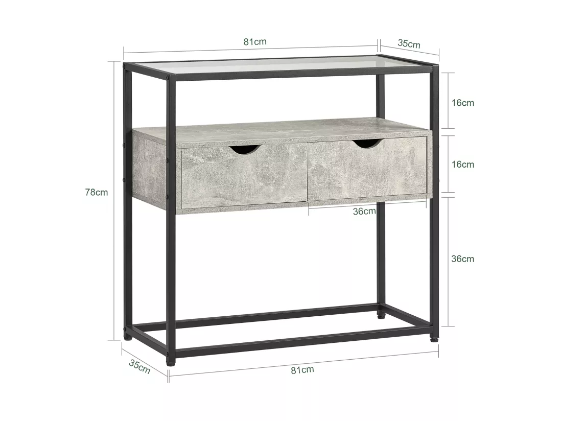 Table Console, Table D’Entrée, Meuble D’Entrée, Bout De Canapé, Table Décorative, FSB54-HG 8 Table Console, Table D’Entrée, Meuble D’Entrée, Bout De Canapé, Table Décorative, FSB54-HG – Image 6